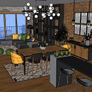 Meu projeto do curso: Iniciação ao design de interiores. Un projet de Design d'intérieur de Joana Miranda - 13.10.2020