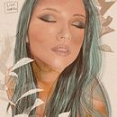 My project in Illustrated Portraits with Procreate course. Traditional illustration project by Ligia Horta - 10.15.2020