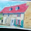 Country side relax time. Home sweet home. . Pintura em aquarela projeto de José Amaral - 15.10.2020