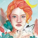 Meu projeto do curso: Retrato ilustrado em aquarela. Artes plásticas, Pintura, e Pintura em aquarela projeto de Eduarda Maioral - 15.10.2020
