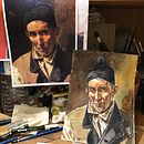 My project in Illustrated Portrait in Watercolor course . Pictură în acuarelă de Carlos Barradas - 10.17.2020