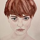 Watercolor portrait. Een project van Aquarelschilderen van lhitch1 - 18.10.2020