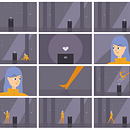 My project in Vectorial Animation Frame by Frame Style with After Effects course. Un progetto di Animazione 2D, Animazione e Animazione di personaggi di Amy Siripunyo - 18.10.2020