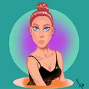 Mi Proyecto del curso: Retrato de personajes femeninos con Procreate.  projeto de francisco da silva - 18.10.2020