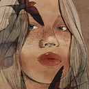 Tsubame. Digital Illustration, and Traditional illustration project by Hannah Maureen Muth - 10.18.2020