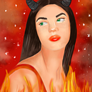 Portrait of a Lady on Fire 🔥. Een project van Digitale tekening y Realistische tekening van Tyra Ayala - 18.10.2020