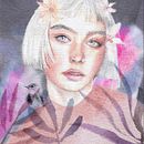 Mi Proyecto del curso: Retrato ilustrado en acuarela. Ilustração tradicional, Artes plásticas, Pintura, Desenho, Pintura em aquarela, Desenho de retrato, e Desenho artístico projeto de Daniela Lima García - 23.03.2019