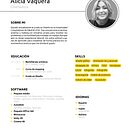 Curriculum Vitae. Un proyecto de Gestión del Portafolio de Alicia Vaquera Amaya - 20.10.2020