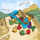 Character illustratin, event visual design for Little Pokok. Projekt z dziedziny W, darzenia, Trad, c i jna ilustracja użytkownika Vicko Lai - 01.08.2019