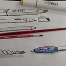 Meu projeto do curso: A arte de desenhar, transforme seus rabiscos em arte.. Een project van  Tekening van Thaís Nascimento P. De Melo - 23.10.2020