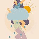 After the worst storm the sun will shine again.. Un projet de Conception de personnages, Illustration vectorielle, Créativité, Peinture numérique et Illustration traditionnelle de Tjaša Hrovat - 24.10.2020