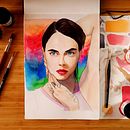 Cara Delevingne portrait. Un projet de Beaux Arts de Célio Cardoso - 28.10.2020