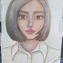 Meu projeto do curso: Retrato artístico em aquarela. Un proyecto de Bellas Artes, Pintura, Pintura a la acuarela y Dibujo de Retrato de Sara Feliciano - 12.02.2021