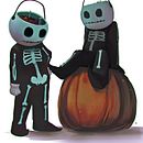 Dulce o Travesura . Un proyecto de Diseño de personajes, Ilustración digital y Pintura digital de Cstevenart - 30.10.2020
