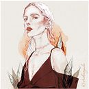 My project in Illustrated Portraits with Procreate course. Traditional illustration project by Yulia Strokova - 10.31.2020