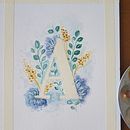 Watercolor lettering. Un proyecto de Ilustración botánica, H, lettering, Lettering, Pintura y Pintura a la acuarela de Rose Degrasse - 03.11.2020