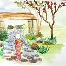 My project in Watercolor Illustration with Japanese Influence course . Ilustrație tradițională de Kamila Hokynkova - 11.04.2020
