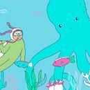 La sirena temporal. Children's Illustration project by Angie Juanto - 11.04.2020