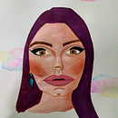 Mi Proyecto del curso: Retrato ilustrado en acuarela. Un proyecto de Pintura a la acuarela de Ylenia Usai - 04.11.2020