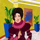 Amy Winehouse: retrato pictórico com técnicas digitais. Een project van Digitale tekening, Digitale illustratie y  Digitaal schilderij van Riccardo Ṗereira - 16.11.2020