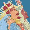 Cartel para Cabalgata de los Reyes Magos en Palma 2021. Un proyecto de Dibujo digital, Diseño de carteles y Publicidad de Blanca Jaume Saura - 24.12.2020