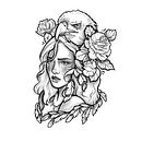 Mi Proyecto del curso: Diseño e ilustración digital de tatuajes con Procreate . Design tatuaj de estela13aletse - 11.07.2020
