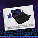 Mesa de noche - 80's kid y lámpara de trueno fucsia. Un progetto di Design e creazione di mobili di Francisco Iglesias - 05.11.2020