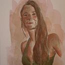 Mi Proyecto del curso: Retrato artístico en acuarela. Projekt z dziedziny Kreat, wność,  R, sunek art, st, czn i Malowanie akwarelą użytkownika Stefania Salis - 09.11.2020