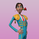 I am NOT a Matador. 3D, 3D Design, 3D Character Design, and 3D Modeling project by Javier RuizMe - 11.09.2020
