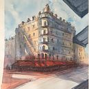 Mi Proyecto del curso: Dibujo arquitectónico con acuarela y tinta. Een project van  Urban art van ferchitaordo - 10.11.2020