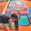 Graffiti wall process in Bali | Street art. Traditional illustration project by Clarafosca · - 11.11.2020