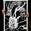 My project in Introduction to Illustration with India Ink course. Un projet de Conception de personnages, Illustration traditionnelle et Illustration à l'encre de Elena Smilemaker - 12.11.2020