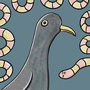 Pigeon. Traditional illustration project by Ania Krzymowska - 11.11.2020