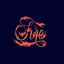 Fire Letters. Lettering digital, e Lettering projeto de Darya Filippova - 12.11.2020