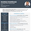 Currículum Vitae. Un proyecto de Desarrollo Web de Rodrigo Rodriguez Porras - 12.11.2020