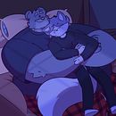 Such an adorable sleepy couple! . % frankie_drawz tarafından hazırlanan Çizim, Dijital Çizim, Geleneksel illüstras, on, Dijital İllüstras, on, Sos, al Med, Ve a projesi - 11.13.2020