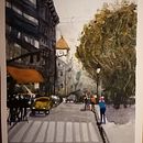 My project in Urban Landscapes in Watercolor course . % vertalen tarafından hazırlanan Tablo projesi - 11.14.2020