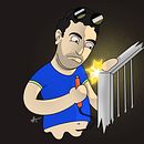 El Soldador. Un proyecto de Dibujo, Dibujo digital y Diseño de personajes de Angel Barriga Santana - 14.11.2020