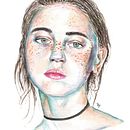 Retrato en acuarela Ein Projekt aus dem Bereich Bildende Künste, Artistische Zeichnung und Porträtzeichnung von Diego Armando Martínez Osorio - 15.11.2020