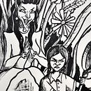 My project in Inking Techniques for Comics and Illustration course. Ink Illustration project by Maria Mörnerud - 03.23.2021
