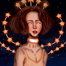Star Child- Final Project. Un proyecto de Dibujo, Dibujo de Retrato, Diseño de personajes e Ilustración tradicional de Valentina Osman - 21.11.2020