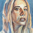 Mi Proyecto del curso: Retrato artístico en acuarela: Rosa. Un progetto di Pittura ad acquerello di monugrafer - 28.11.2020