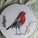 Mi Proyecto del curso: Pintar con hilo: técnicas de ilustración textil. Un proyecto de Bordado de Alejandra Alvarez - 25.12.2020