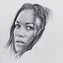 Ritratto realistico con matita di grafite. Un progetto di Disegno artistico, Disegno anatomico, Disegno a matita, Disegno di ritratti e Disegno realistico di Duboscq Frédérique - 27.11.2020