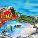 My painting of my island of birth, Aruba and below paintings of Amsterdam.. Un projet de Créativité de Elfie Bonke - 27.11.2020