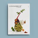 Connoisseur by Thermador magazine. Art Direction, Editorial Design, Graphic Design, Logo Design, Photograph, T, pograph, and Design project by Diego Pinilla Amaya - 06.23.2015