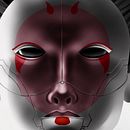 Geisha cyberpunk (Ghost in the Shell). Traditional illustration, and Digital Illustration project by Luis Torres - 11.29.2020