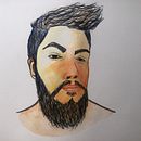  Mi Proyecto del curso: Autoretrato. Een project van Fotografische zelfportretten,  Portrettekening y Aquarelschilderen van Najhak Santiago Baena Paez - 28.11.2020