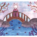 Mi Proyecto del curso: Ilustración en acuarela con influencia japonesa . % Agustín Donoso Girón tarafından hazırlanan Sulubo, Ve a Resim projesi - 11.28.2020