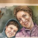 My project in Watercolor Portrait from a Photo course. Pintura em aquarela projeto de Laura - 30.11.2020